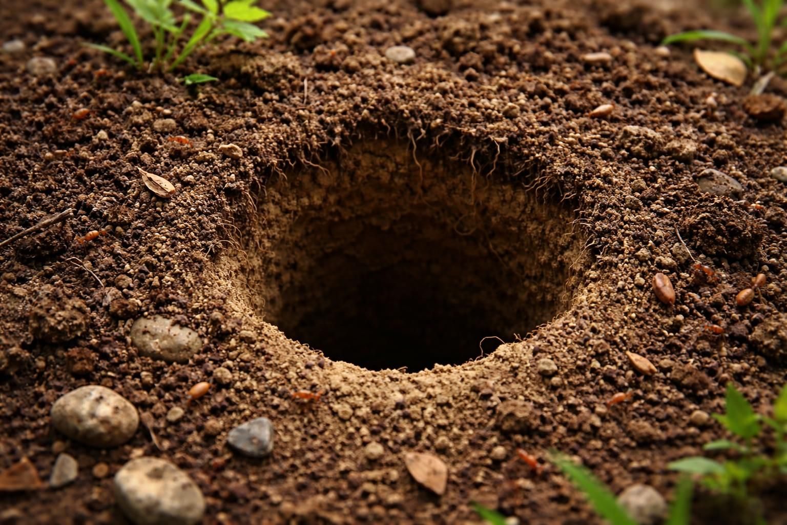 découvrez les causes et les conséquences des petits trous ronds dans la terre, et comprenez leur impact sur l'environnement et votre jardin.