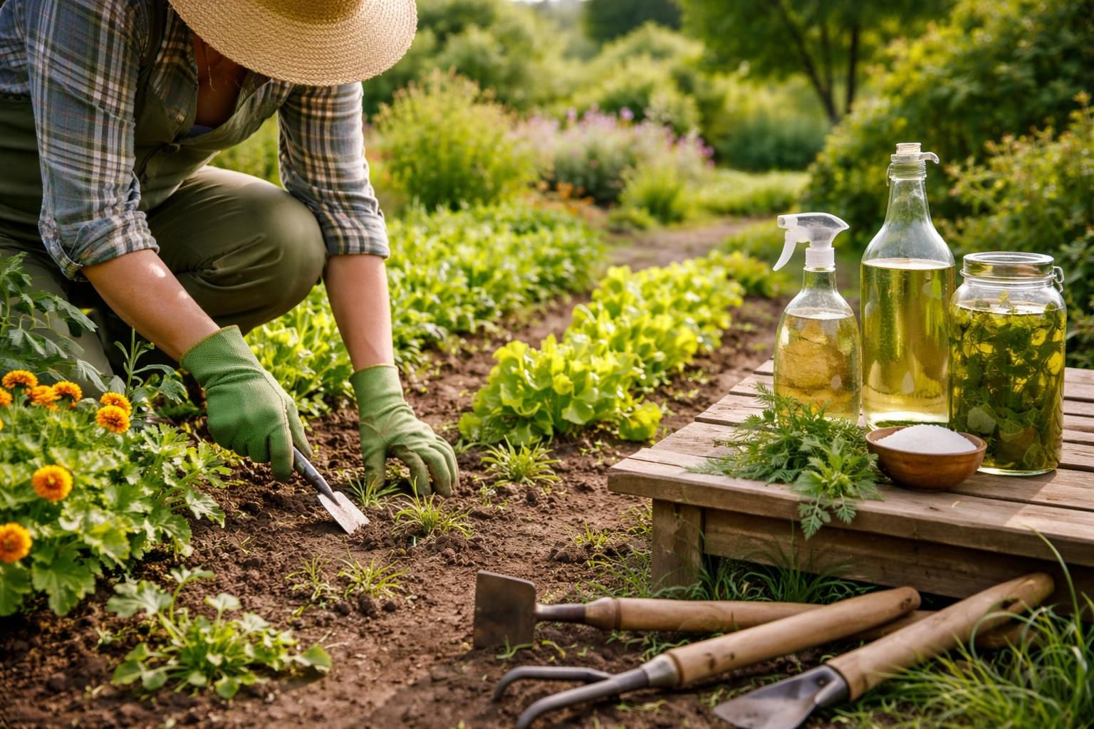 découvrez les techniques manuelles efficaces et les solutions naturelles pour un désherbage respectueux de l'environnement et durable.