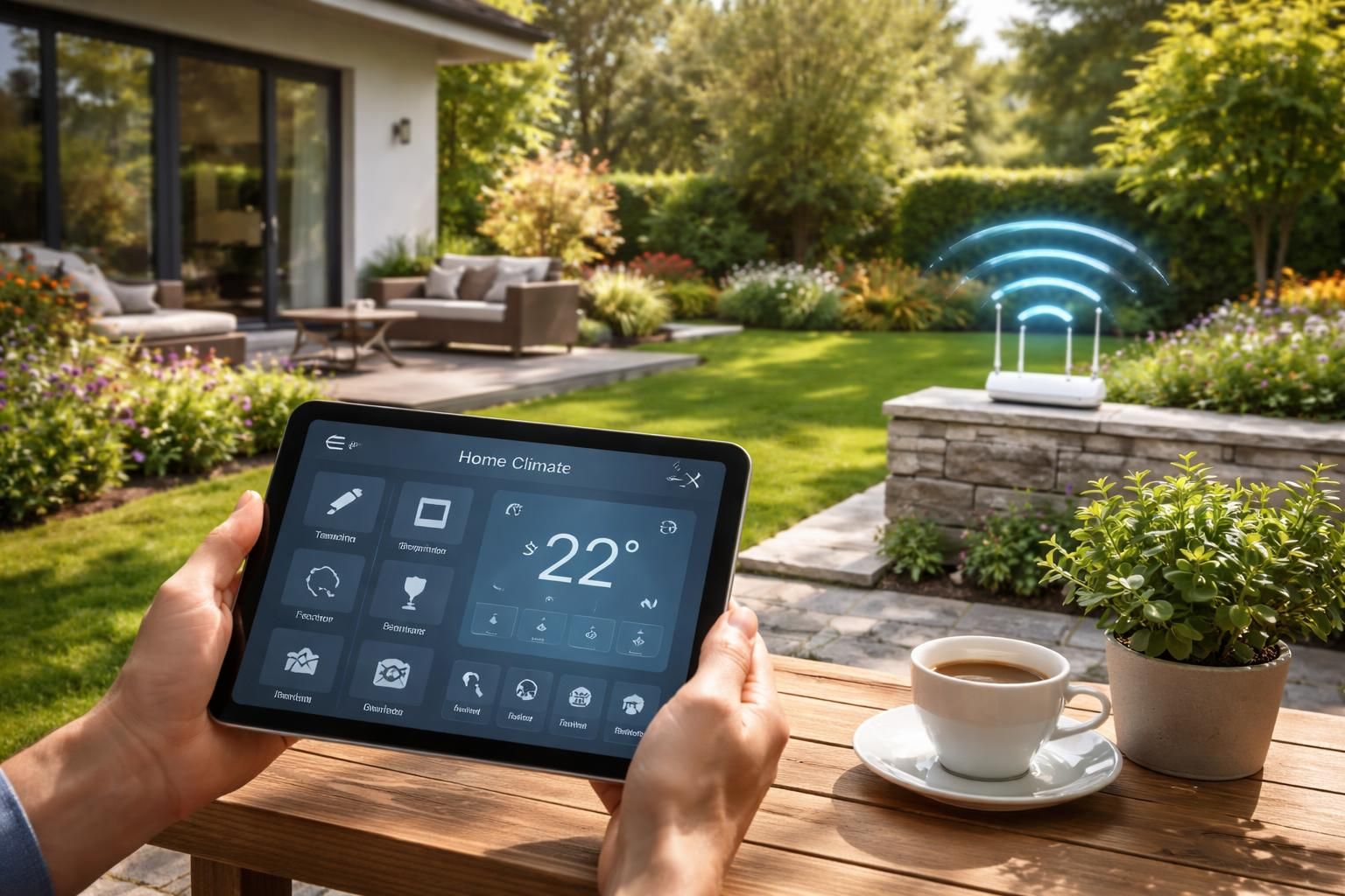 découvrez comment assurer une connexion wi-fi fiable au fond de votre jardin pour une tablette tactile domotique performante et sans interruption.
