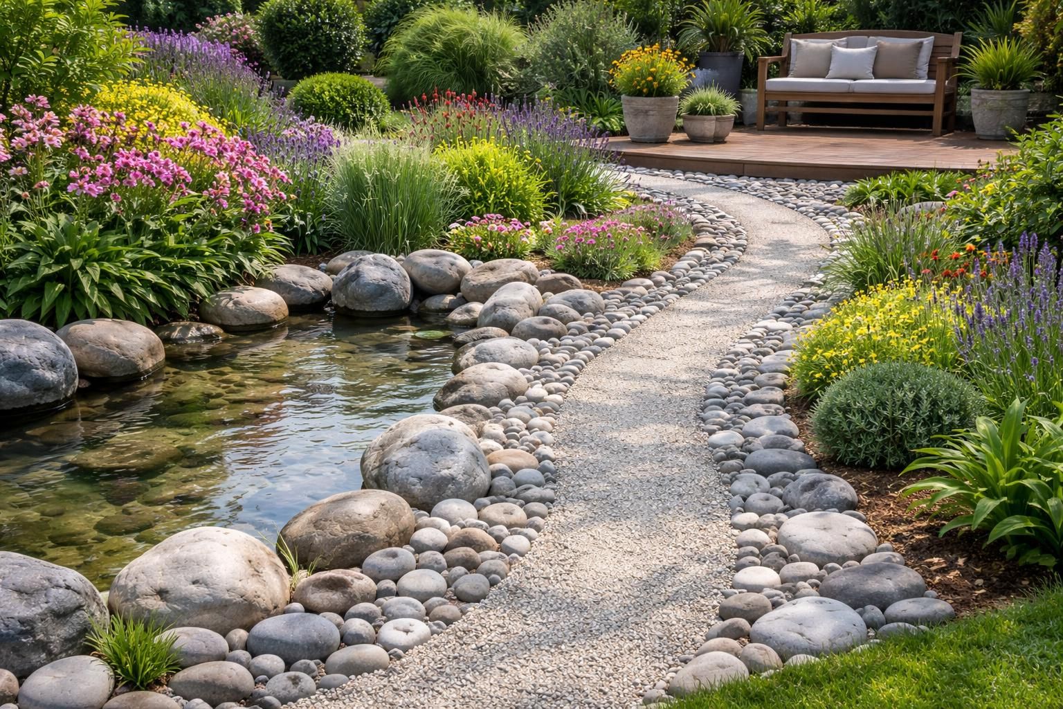 découvrez comment utiliser les galets pour sublimer votre jardin grâce à leurs multiples usages décoratifs et pratiques. apportez charme et fonctionnalité à vos espaces extérieurs.