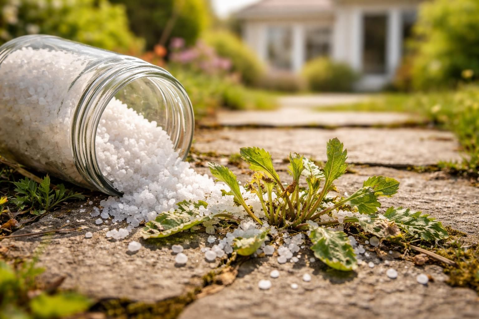 découvrez comment utiliser le gros sel comme une méthode naturelle et efficace pour désherber votre jardin facilement grâce à cette astuce insolite qui donne d'excellents résultats.