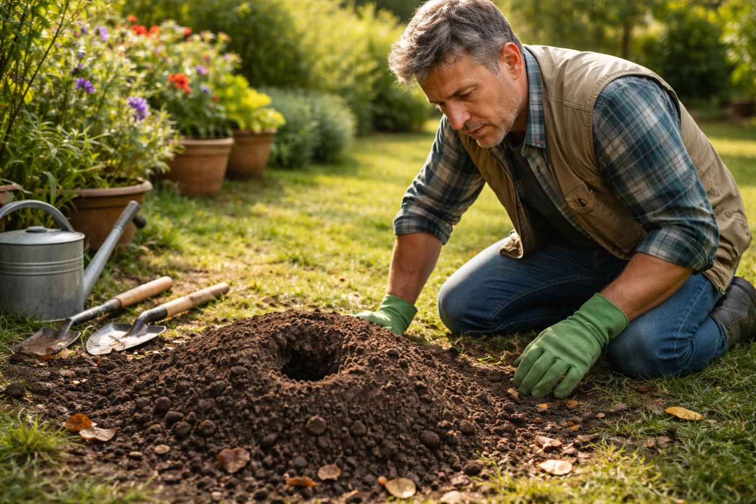 découvrez quand un petit monticule de terre avec un trou dans votre jardin nécessite une attention particulière. nos conseils pratiques aident les jardiniers à identifier les signes d'alerte et à agir rapidement pour protéger leurs espaces verts.