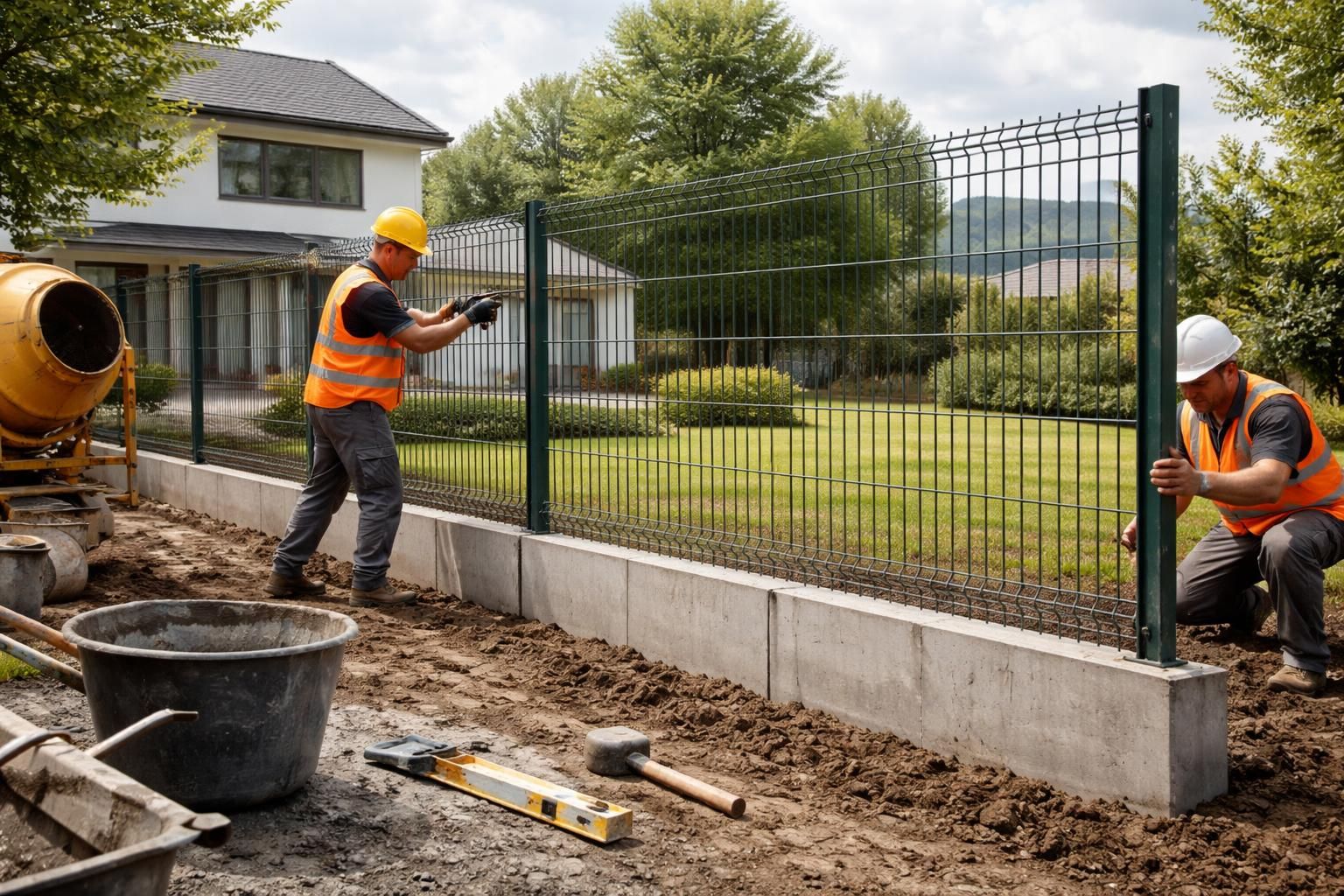 découvrez les tarifs pour la pose d'une clôture rigide avec soubassement en béton et obtenez toutes les informations essentielles pour bien planifier votre projet.