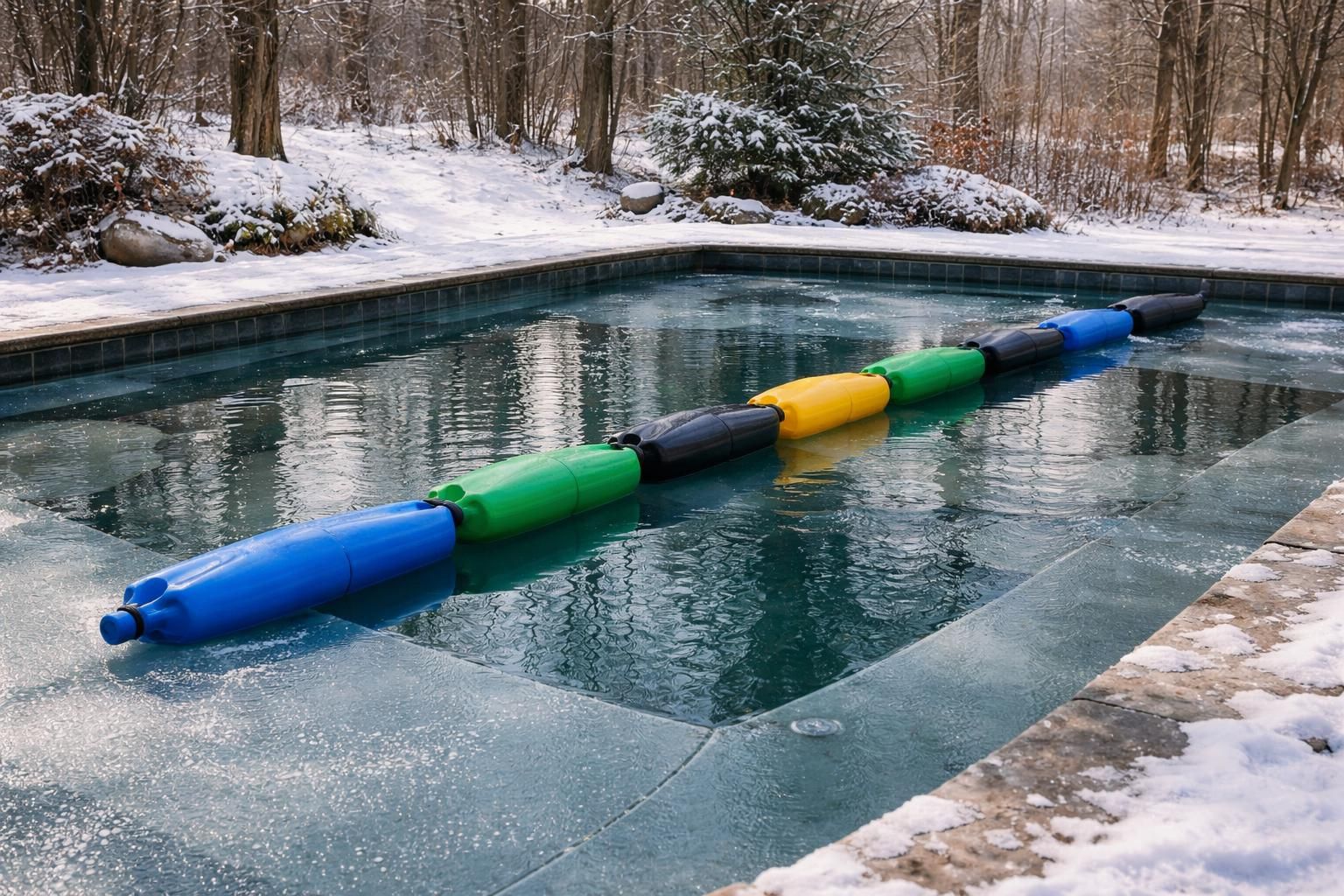 découvrez comment choisir précisément les flotteurs d'hivernage adaptés pour protéger efficacement votre piscine durant l'hiver.