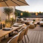 découvrez des photos inspirantes d'aménagement de terrasse extérieure pour créer un espace convivial et esthétique chez vous.